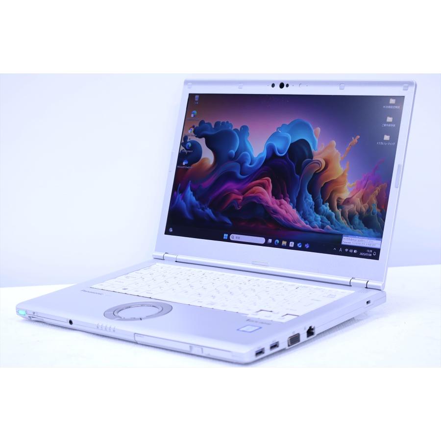 中古（やや傷や汚れあり） 累積2240時間 Corei7 16Gメモリ DVDドライブ Let's note CF-LV8SDKVS i7-8665U 16G 512G 14.0FHD Win11 リカバリ ノートパソコン