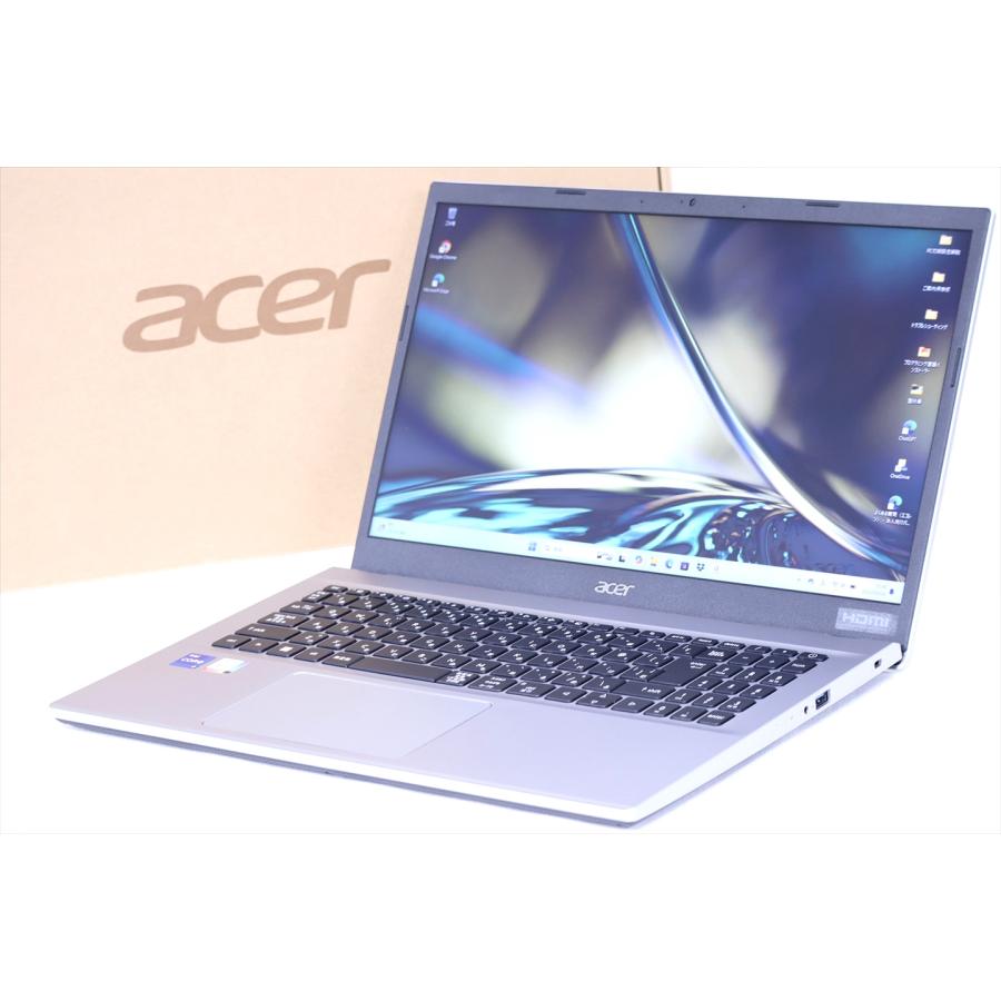 中古（未使用に近い）2024年発売 12世代Corei7 16Gメモリ Acer Aspire 3 A315-59-H76Y/F i7-1255U 16G 512G 15.6FHD Win11 リカバリ 元箱 ノートパソコン
