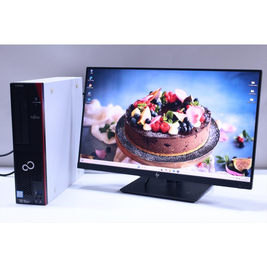 中古（目立った傷や汚れなし） LCDセット Corei7-6C12TH Office2019 ESPRIMO D588/T i7-8700 16G SSD256G 23.0FHD Windows11 80PLUS BRONZE 安定快速 デスクトップパソコン