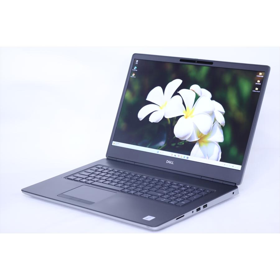 中古（未使用に近い） RTX3000 10世代Corei7 32Gメモリ 17.3FHD DELL Precision 7750 i7-10850H 32G 512G Windows11 バッテリー良好 ノートパソコン