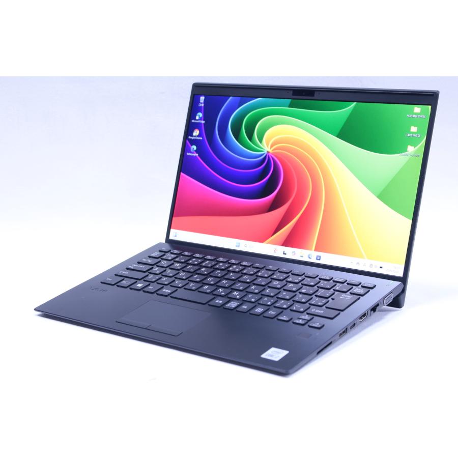 中古（目立った傷や汚れなし） 10世代Corei7 メモリ16G VAIO Pro PK VJPK131BAL1B LTE i7-1065G7 16G SSD256G 14.0FHD WiFi6 顔認証 Win11 薄型軽量 ノートパソコン
