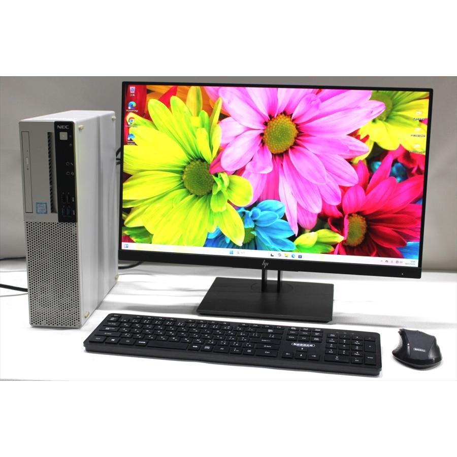 中古（目立った傷や汚れなし） 大容量 LCDセット Mate Type-ML MJM28/L-4 i5-8400 16G SSD128G+HDD500G 23.0FHD DVD Windows11 デスクトップパソコン