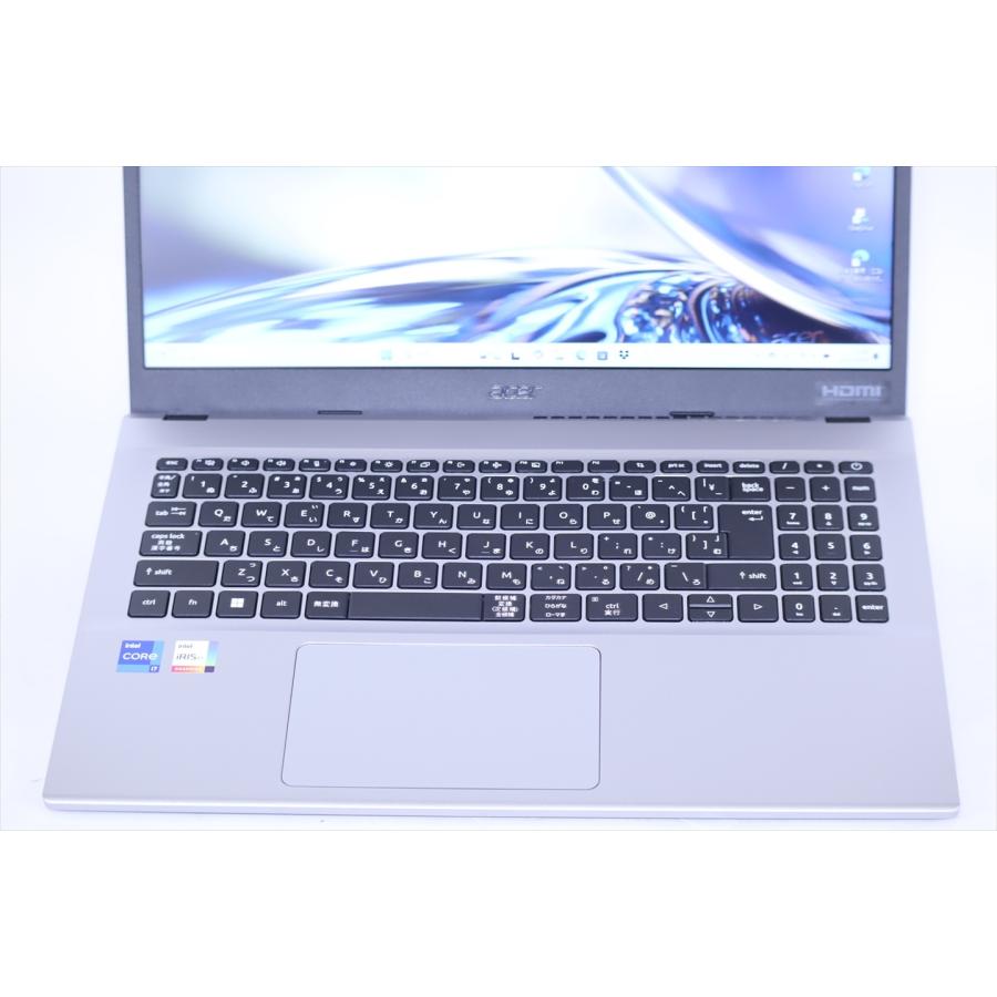 中古（未使用に近い） 2024年発売 12世代Corei7 16Gメモリ Acer Aspire 3 A315-59-F76ZJ/F i7-1255U 16G 1TB 15.6FHD Win11 リカバリ 元箱 ノートパソコン