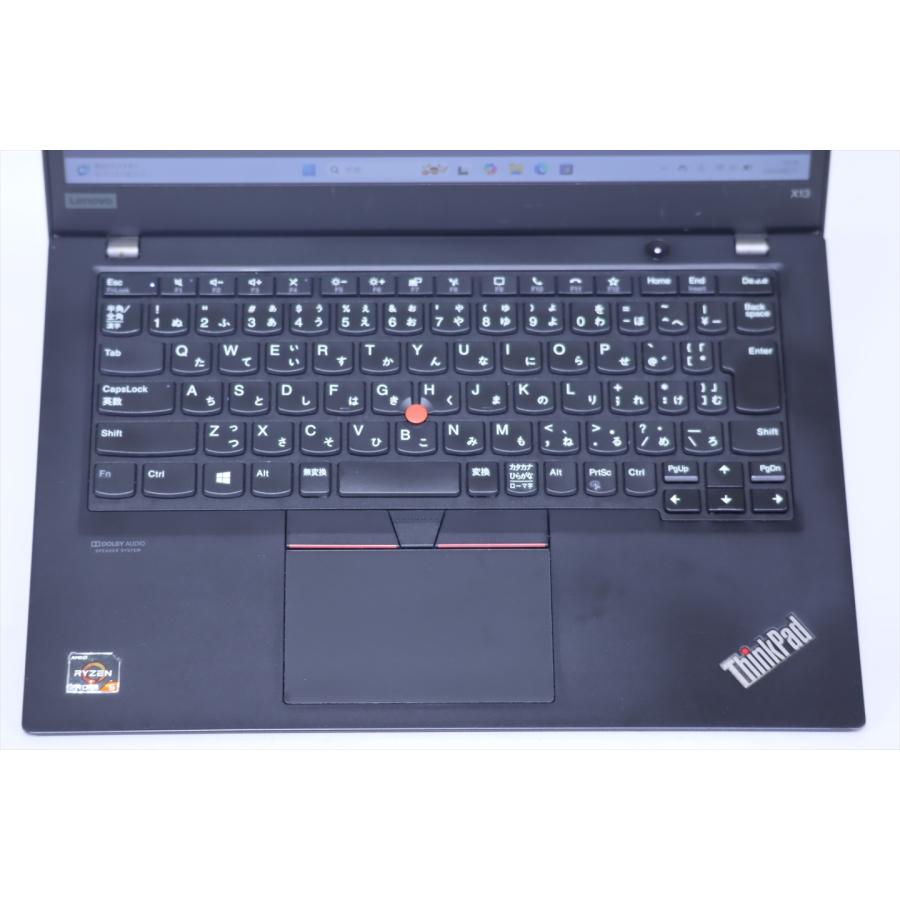 中古（やや傷や汚れあり） 2020年モデル 薄型軽量 ThinkPad X13 Gen1 Ryzen 5 PRO 4650U 8G 256G 13.3FHD Wi-Fi6 Win11 ノートパソコン