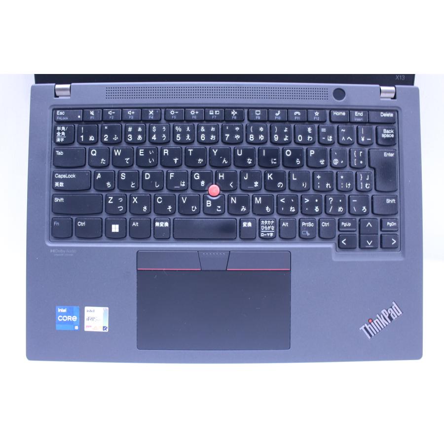中古（目立った傷や汚れなし）即配 2023年製  12世代Corei5 ThinkPad X13 Gen3 i5-1235U 16G SSD256G 13.3WUXGA Wi-Fi6E 顔認証 Win11 バッテリー良好 ノートパソコン