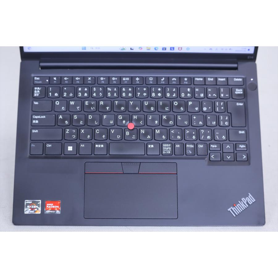 中古（目立った傷や汚れなし） 2024製造モデル Ryzen7CPU ThinkPad E14 Gen5 Ryzen7 7730U 16G SSD512G 14.0WUXGA リカバリ Windows11 ノートパソコン