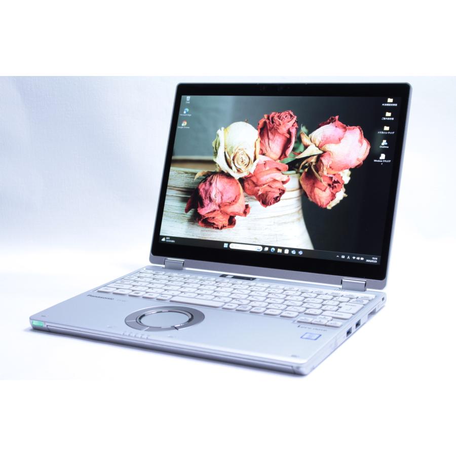 中古（目立った傷や汚れなし） 液晶傷無し 高解像度 360度回転液晶 良品 Let's note CF-QV8TDCVS i5-8365U 8G SSD256G 12WQXGA+ 顔認証 Win11 リカバリ 薄型 ノートパソコン
