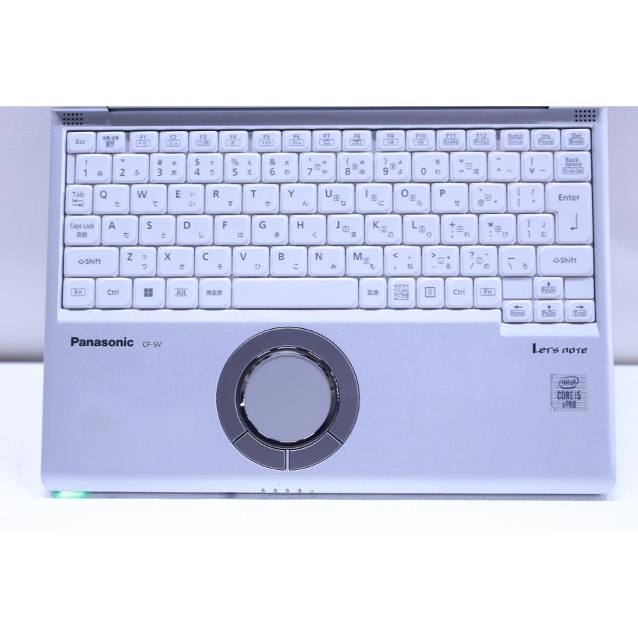 中古（目立った傷や汚れなし） 外装良好 メモリ16G Office2019 Let's note CF-SV9RDQVS i5-10310U 16G SSD256G 12.1型WUXGA Win11 リカバリ 軽量約919g ノートパソコン