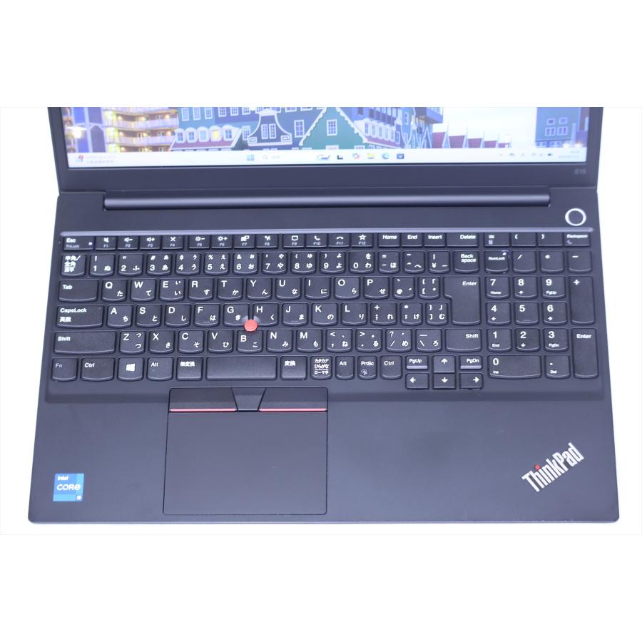 中古（目立った傷や汚れなし） Office2019 バッテリー良好 11世代Corei5 Lenovo ThinkPad E15 Gen2 i5-1135G7 RAM16GB SSD256GB 15.6FHD Windows11 ノートパソコン