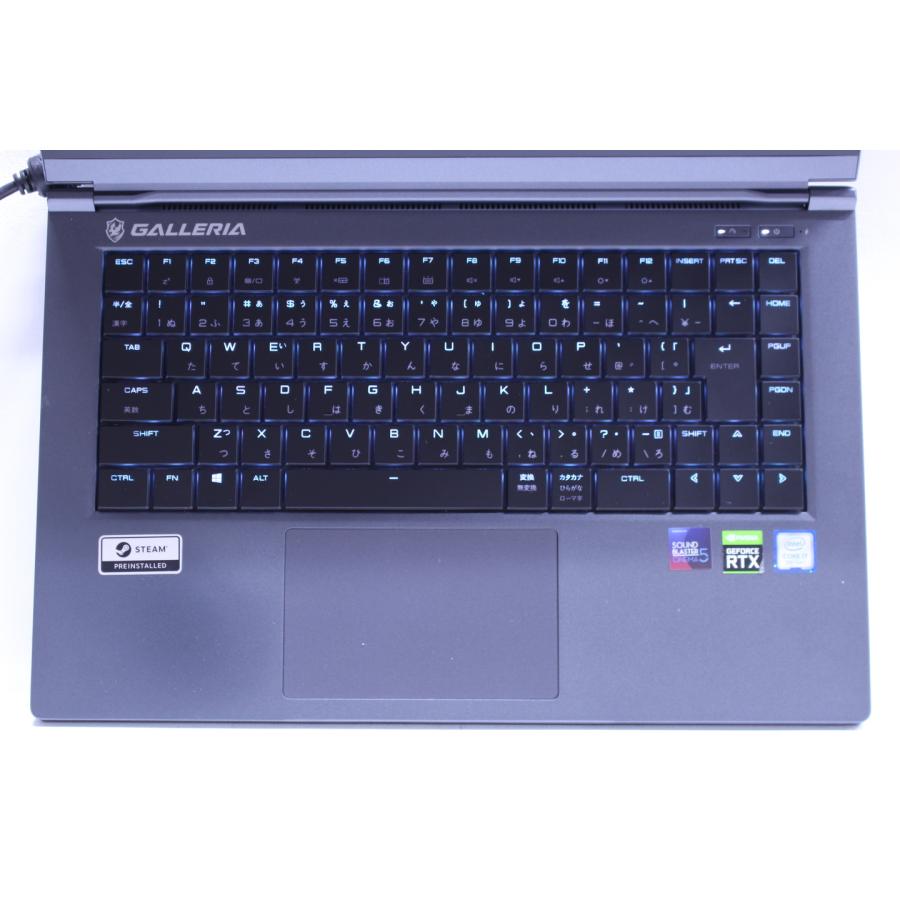 中古（目立った傷や汚れなし） 大容量SSD1T 高性能グラボRTX2070Max-Q ゲーミング GALLERIA GCR2070RGF-QCG i7-9750H 16G SSD1T 15.6インチFHD 144Hz Win11 ノートパソコン