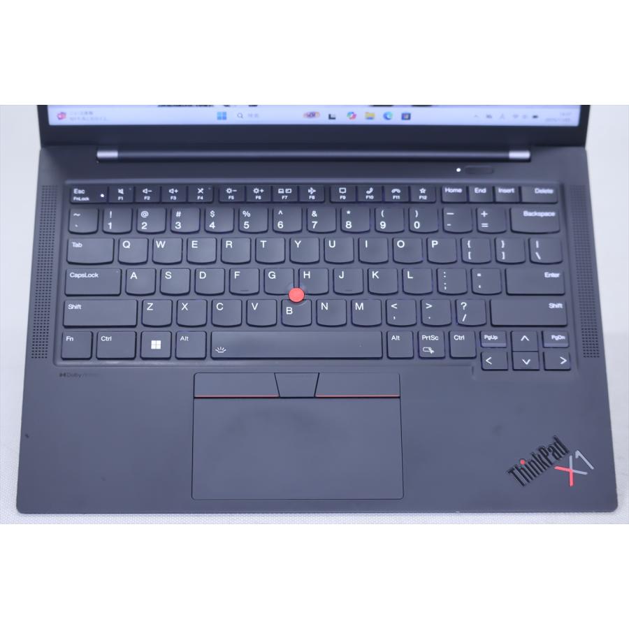 中古（やや傷や汚れあり） 2023年発売 現行販売モデル ThinkPad X1 Carbon Gen11 i7-1365U 32G 256G 14.0WUXGA Win11 バッテリー良 ノートパソコン