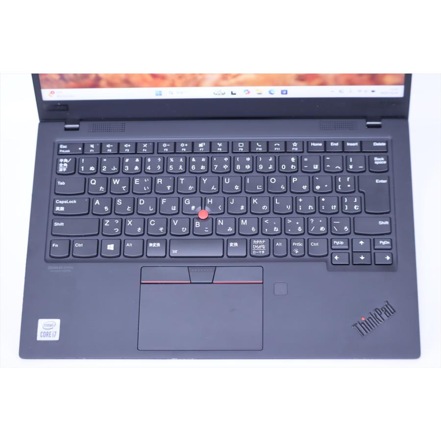 中古（やや傷や汚れあり） バッテリー良 2021年パワフルモデル Corei7 16Gメモリ ThinkPad X1 Carbon Gen8 i7-10510U 16G 256G 14.0FHD Wi-Fi6 Win11 ノートパソコン