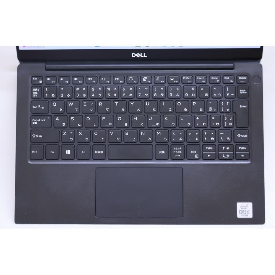 中古（やや傷や汚れあり） 4Kタッチパネル液晶 10世代Corei7 16Gメモリ XPS 13 7390 i7-10510U 16G 1TB 13.3UHD Wi-Fi6 Windows11 ノートパソコン
