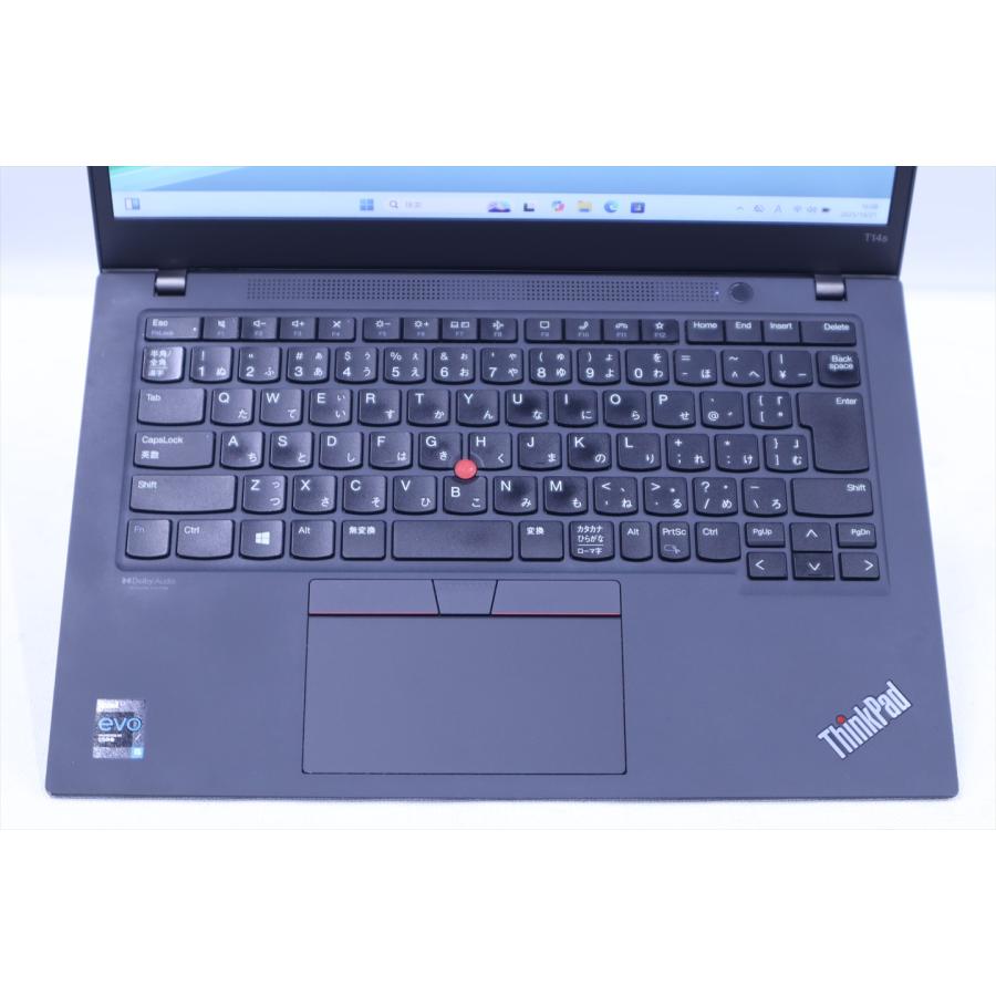 中古（やや傷や汚れあり） 2021年モデル 快速11世代Corei5 ThinkPad T14s Gen2 i5-1135G7 8G SSD256G 14.0FHD Windows11 ノートパソコン