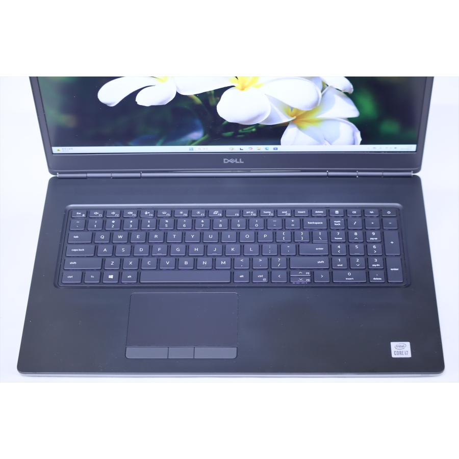 中古（未使用に近い） RTX3000 10世代Corei7 32Gメモリ 17.3FHD DELL Precision 7750 i7-10850H 32G 512G Windows11 バッテリー良好 ノートパソコン