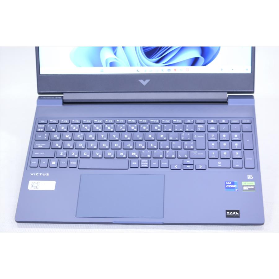中古（未使用に近い） RTX4050 13世代Corei7 16Gメモリ Victus by HP 15-fa1017TX i7-13700H 16G 512G 15.5FHD 元箱 Win11 リカバリ SALE ノートパソコン