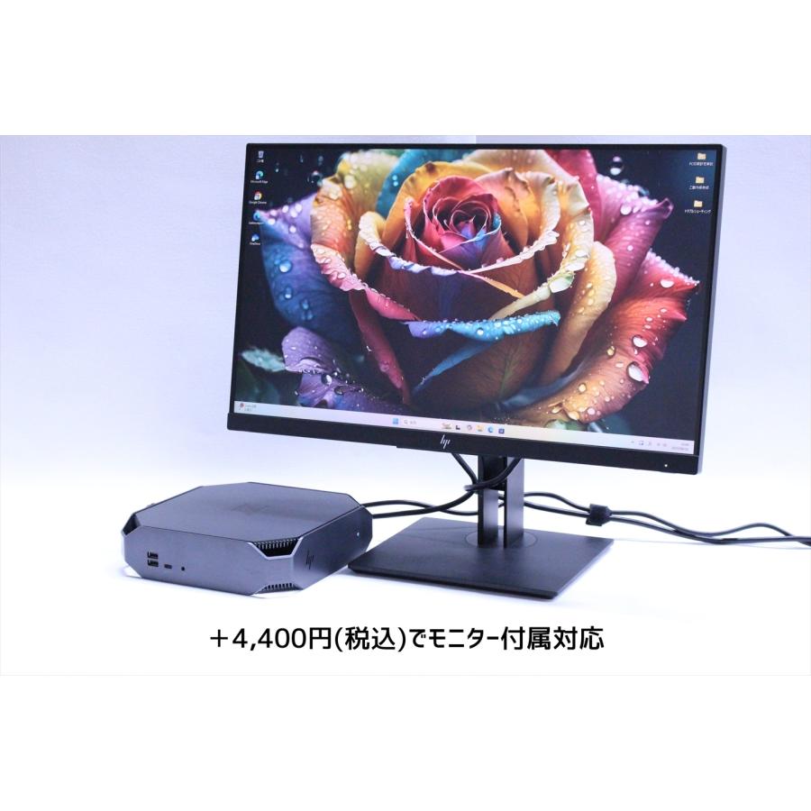 中古（やや傷や汚れあり） 安定快速省スペースワークステーション HP Z2 Mini G4 Xeon E-2236 6-coa 16G SSD512G Quadro Win11 LCD追加可 2020年モデル デスクトップパソコン