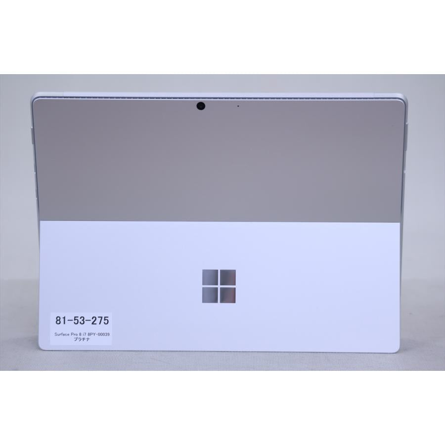 中古（目立った傷や汚れなし） パワフルモデル 11世代Corei7 Surface Pro 8 i7-1185G7 16G 512G 13.0タッチ Win11 リカバリ バッテリー良 ノートパソコン