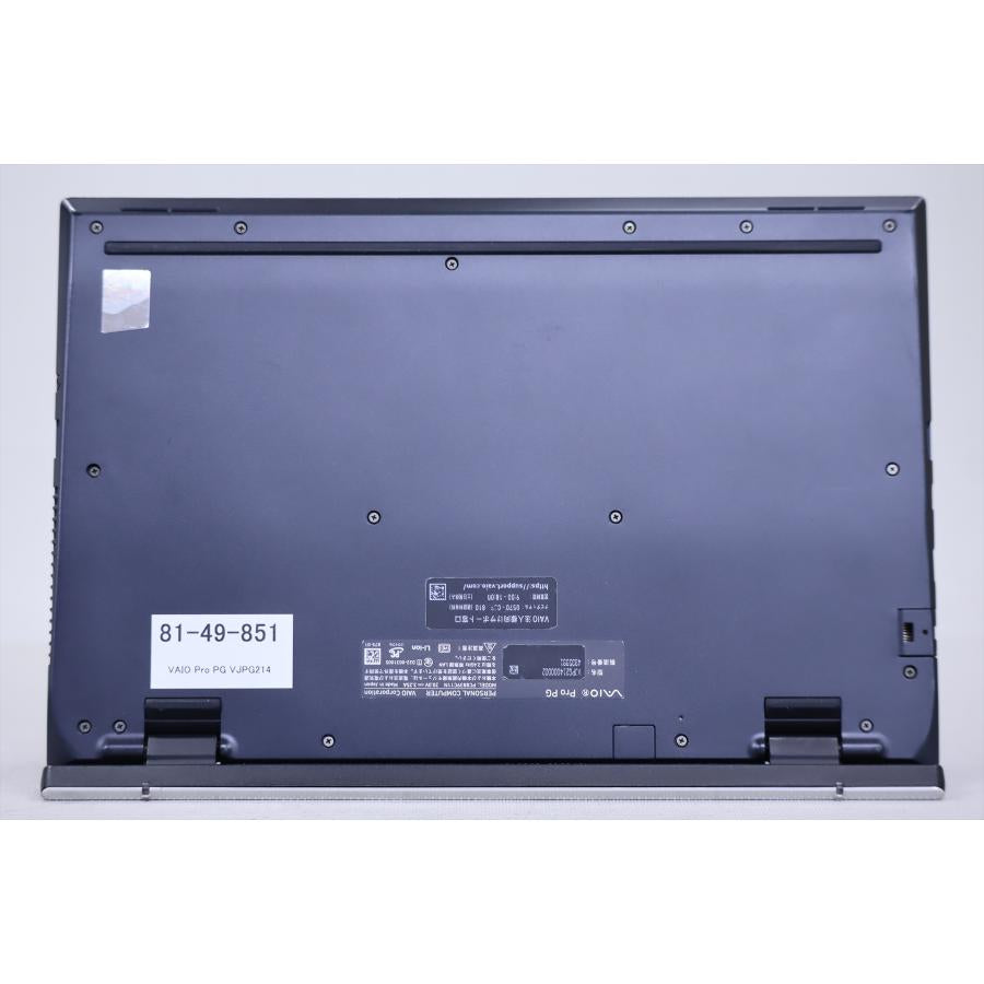 中古（目立った傷や汚れなし） 外装良好 12世代Corei5 16Gメモリ VAIO Pro PG VJPG214 i5-1235U 16G 256G 13.3FHD Win11 リカバリ バッテリー良 ノートパソコン