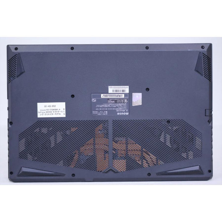 中古（やや傷や汚れあり）ノートパソコン GeForce MX550 Corei7 16Gメモリ 12世代 2022年モデル ライトゲーミング Windows11 mouse K5-I7GM5BK-A i7-12650H 16G 512G 15.6FHD