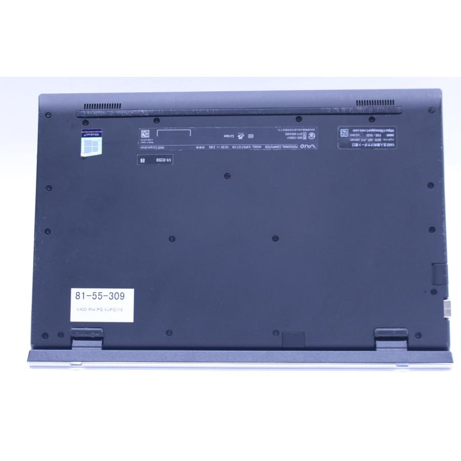 中古（目立った傷や汚れなし） シルバーカラー 薄型軽量 VAIO Pro PG VJPG118 i5-8250U 8G SSD256G 13.3FHD カメラ HDMI Windows11 日本製 ノートパソコン
