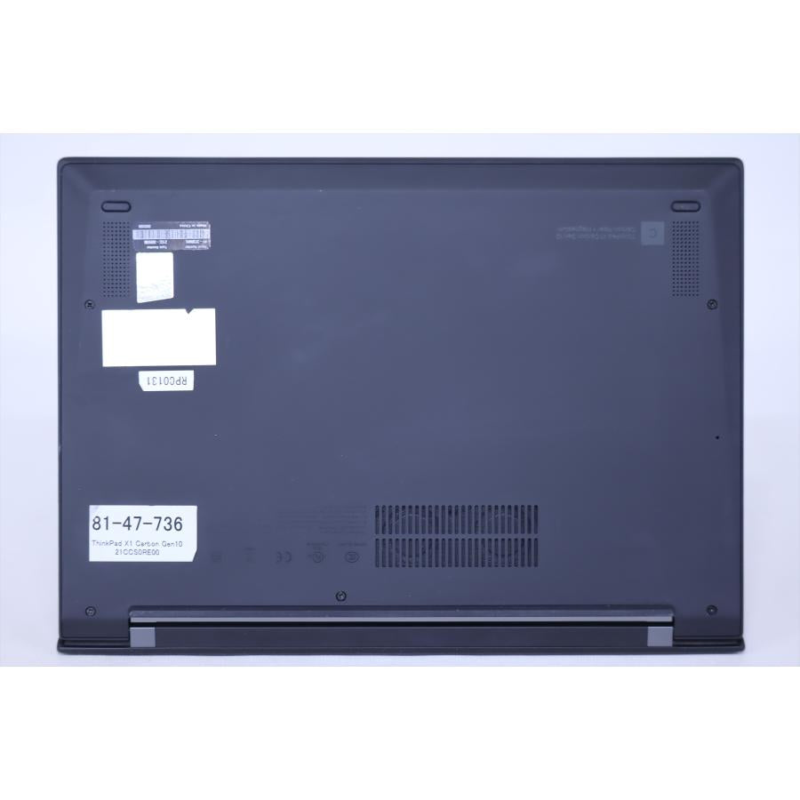 中古（目立った傷や汚れなし）即 2022年発売 12世代Corei5 ThinkPad X1 Carbon Gen10 i5-1235U 8G 256G 14.0WUXGA Wi-Fi 6E Windows11 バッテリー良 ノートパソコン