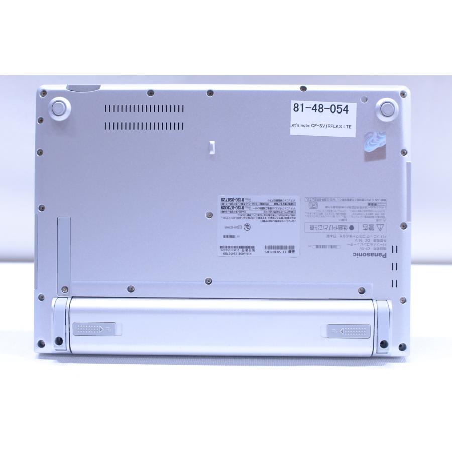 中古（やや傷や汚れあり） 累積時間少 2022年発売 LTE 11世代Corei5 Let's note CF-SV1RFLKS i5-1145G7 16G SSD256G 12.1型WUXGA Wi-Fi6 Win11 リカバリ ノートパソコン