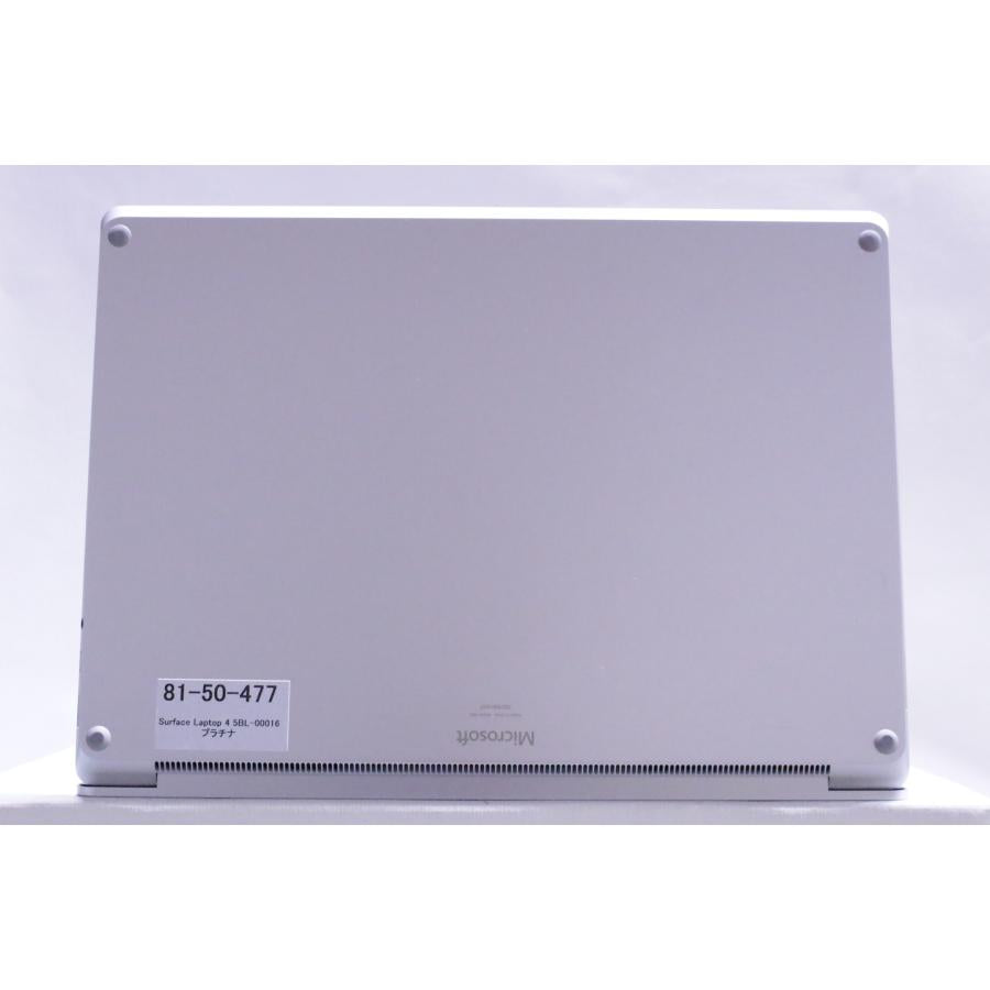 中古（目立った傷や汚れなし） 11世代Corei5 Surface Laptop 4 i5-1145G7 8G SSD256G 13.5PixelSense Wi-Fi6 顔認証 Win11 薄型 バッテリー良好 ノートパソコン