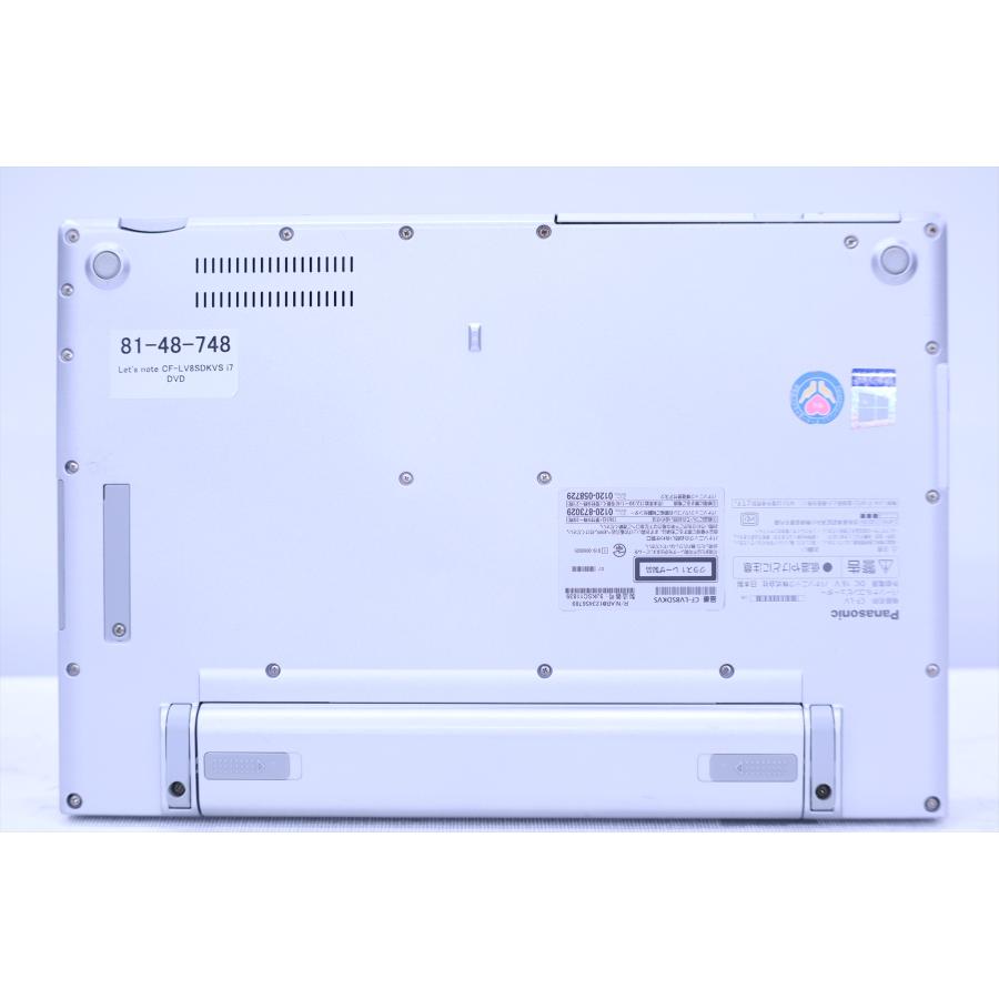 中古（やや傷や汚れあり） 累積2240時間 Corei7 16Gメモリ DVDドライブ Let's note CF-LV8SDKVS i7-8665U 16G 512G 14.0FHD Win11 リカバリ ノートパソコン