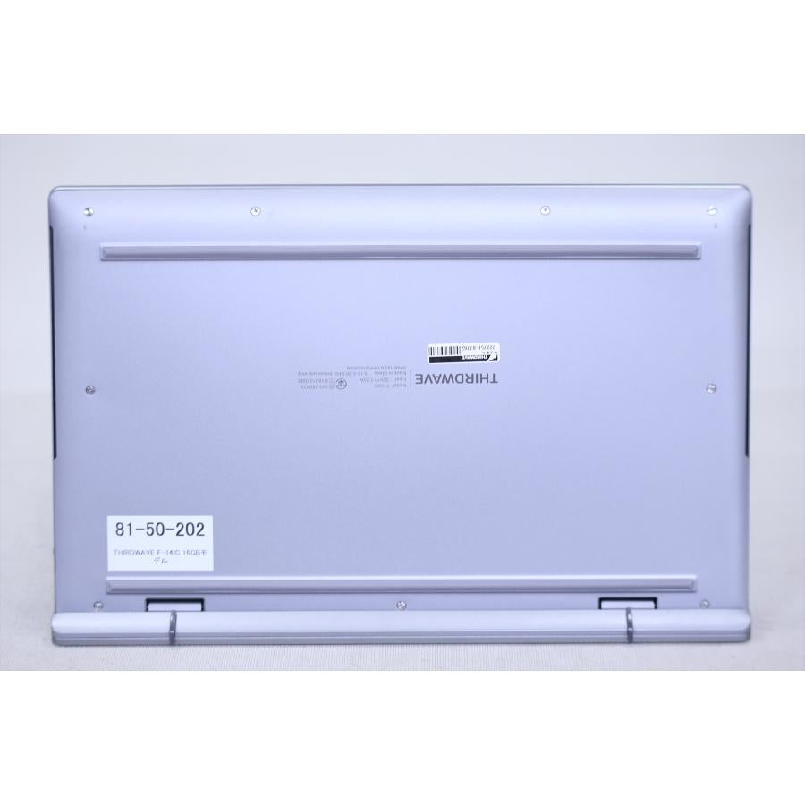 中古（目立った傷や汚れなし） 新品時約13.7時間長時間駆動バッテリー 16Gメモリ ドスパラ THIRDWAVE F-14IC i5-1035G1 16G 256G 14.0FHD Win11 ノートパソコン