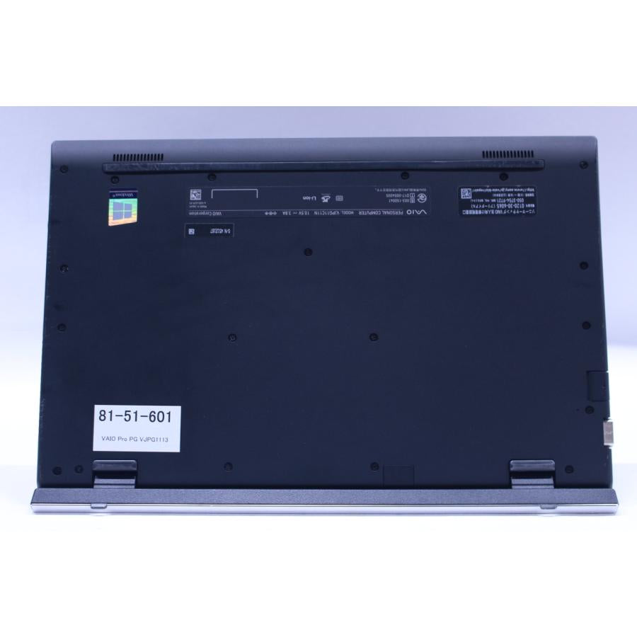 中古（目立った傷や汚れなし） 即使用可 薄型軽量 VAIO Pro PG VJPG1113 i5-8250U 8G SSD256G 13.3FHD カメラ Windows11 日本製 ノートパソコン