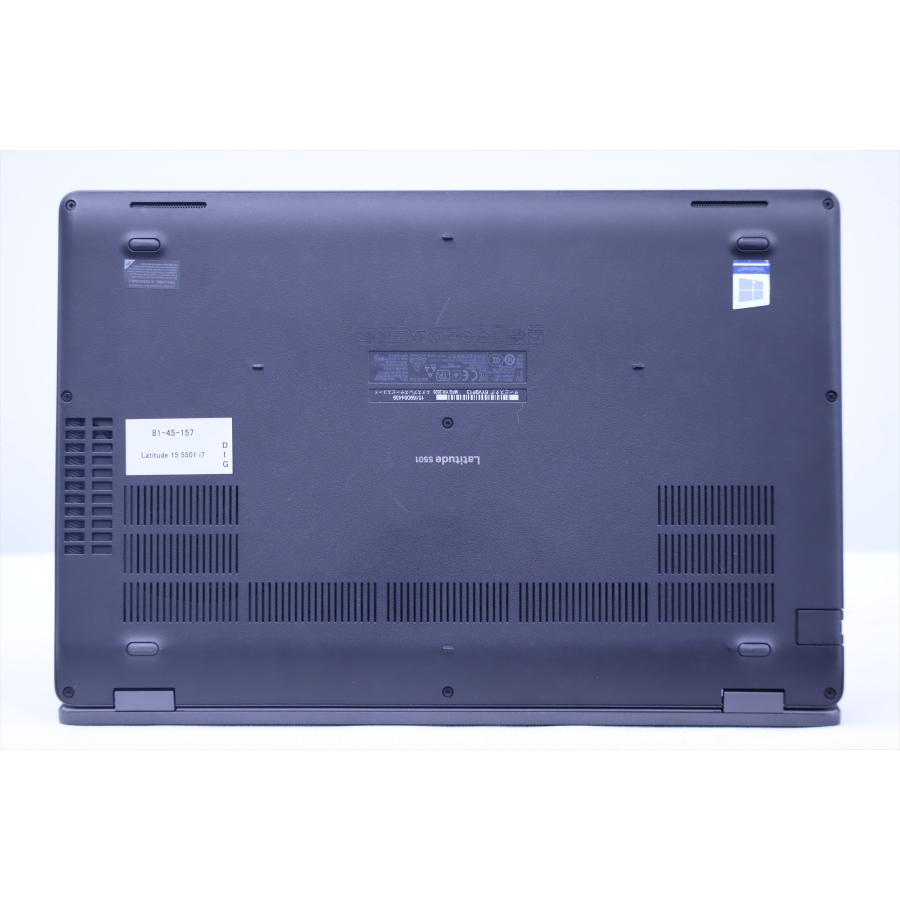 中古（目立った傷や汚れなし） 9世代Corei7-HハイエンドCPU搭載 16Gメモリ Latitude 15 5501 i7-9850H 16G 512G 15.6FHD Win11 バッテリー良 ノートパソコン