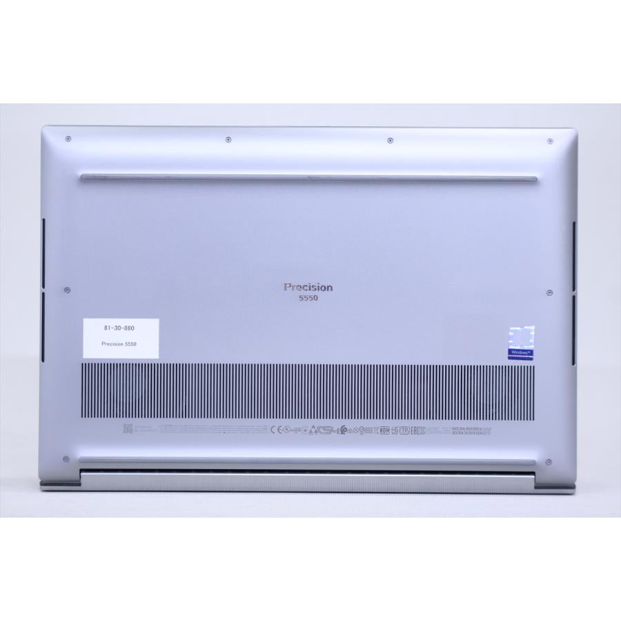 中古（目立った傷や汚れなし） Quadro T1000 Corei7 32Gメモリ DELL Precision 5550 i7-10850H 32G 256G 15.6WUXGA WiFi6 Windows11 バッテリー良好 ノートパソコン