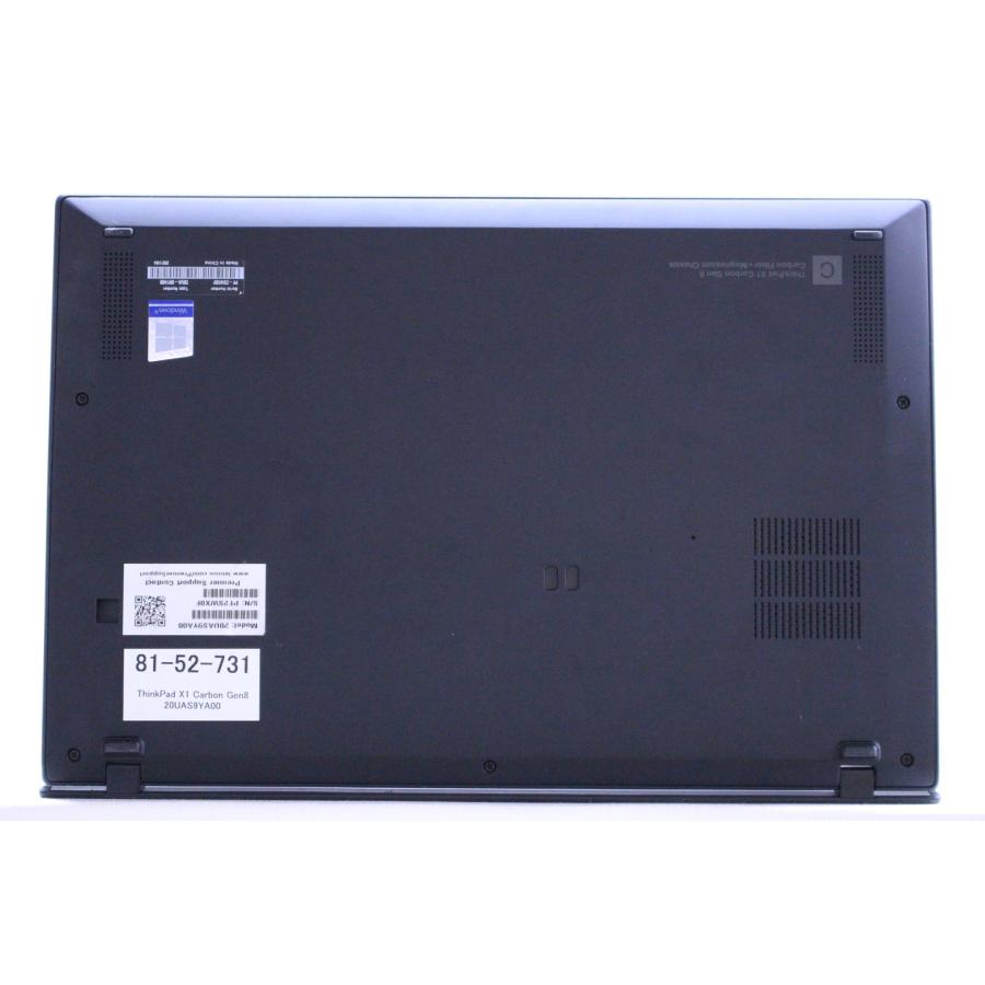 中古（目立った傷や汚れなし）即 2021年モデル 10世代Corei5 ThinkPad X1 Carbon Gen8 i5-10310U 8G SSD256G 14.0FHD Win11 軽量薄型 フラッグシップ ノートパソコン