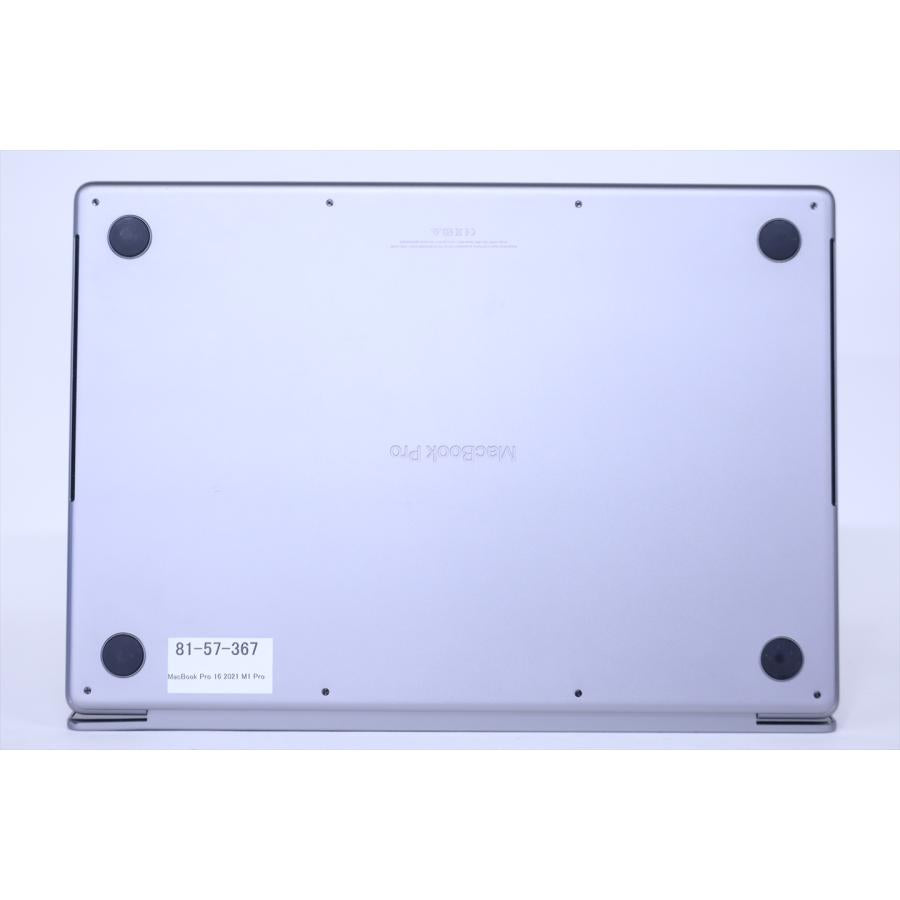中古（目立った傷や汚れなし） M1 Pro 10コア16GPU 大容量SSD1T MacBook Pro 16 2021 M1 Pro 16G 1T 16.2Liquid Retina Mac OS 26 Tahoe バッテリー良 ノートパソコン