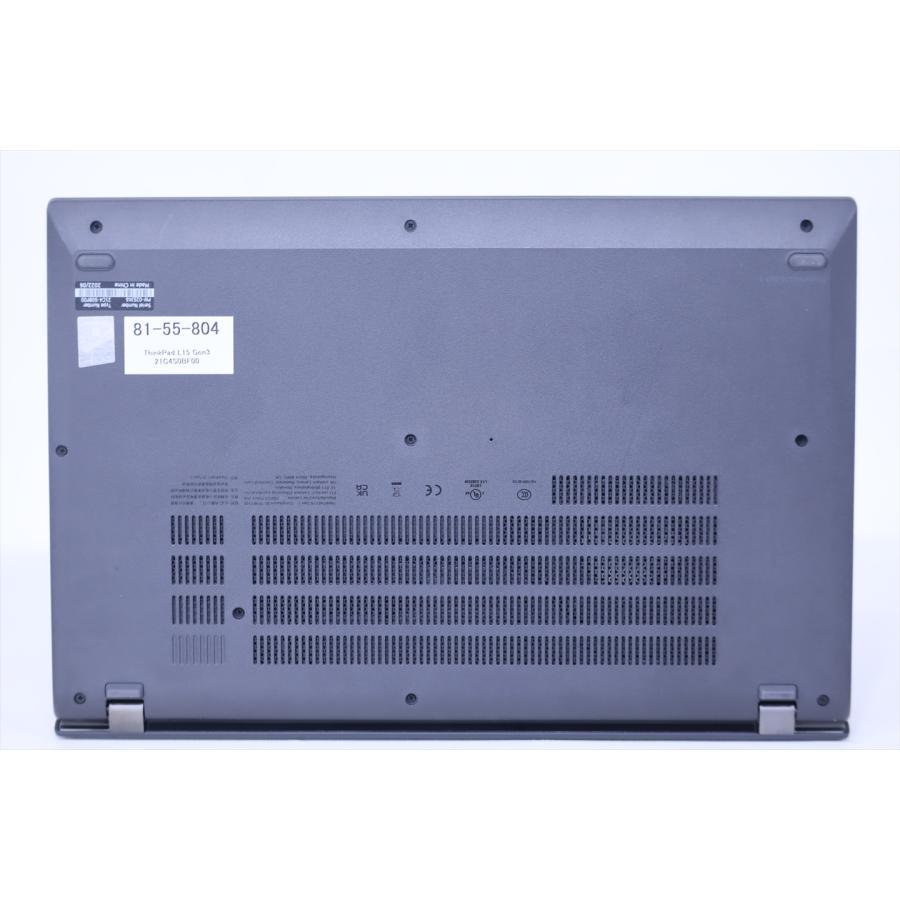中古（やや傷や汚れあり） 2022年モデル 12世代Corei5 16Gメモリ ThinkPad L15 Gen3 i5-1235U 16G 256G 15.6FHD Win11 リカバリ バッテリー良 ノートパソコン