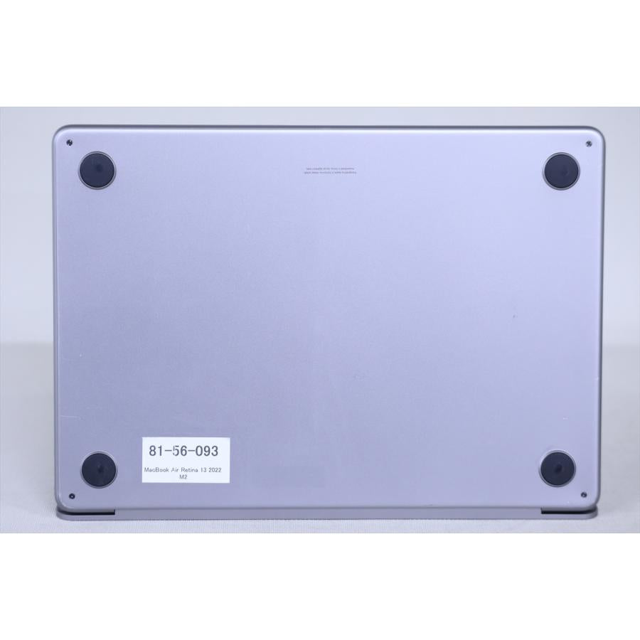 中古（やや傷や汚れあり） 2022年モデル M2搭載 バッテリー良 MacBook Air Retina 2022 Apple M2 16G 512G 13.3Retina Mac OS 26 Tahoe ノートパソコン