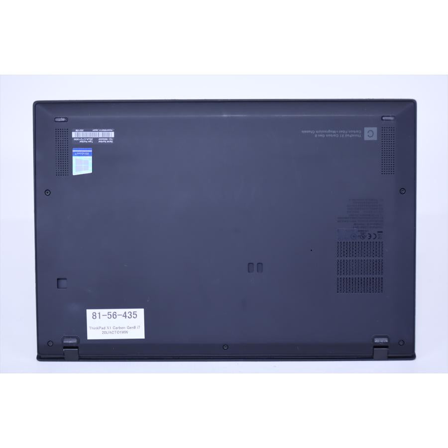 中古（やや傷や汚れあり） バッテリー良 2021年パワフルモデル Corei7 16Gメモリ ThinkPad X1 Carbon Gen8 i7-10510U 16G 256G 14.0FHD Wi-Fi6 Win11 ノートパソコン