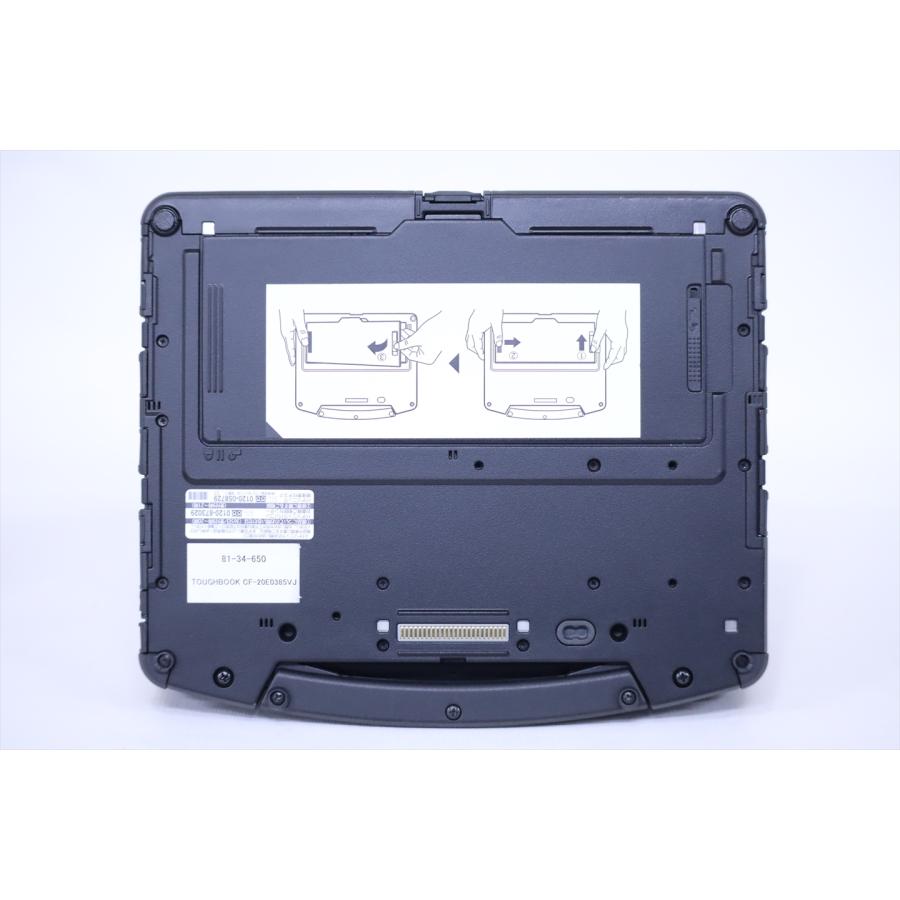 中古（やや傷や汚れあり） バッテリー良好 超堅牢 防水防塵 2in1 タブレット TOUGHBOOK CF-20E0385VJ i5-7Y57 4G SSD128G 10.1WUXGAタッチ Win11 ノートパソコン