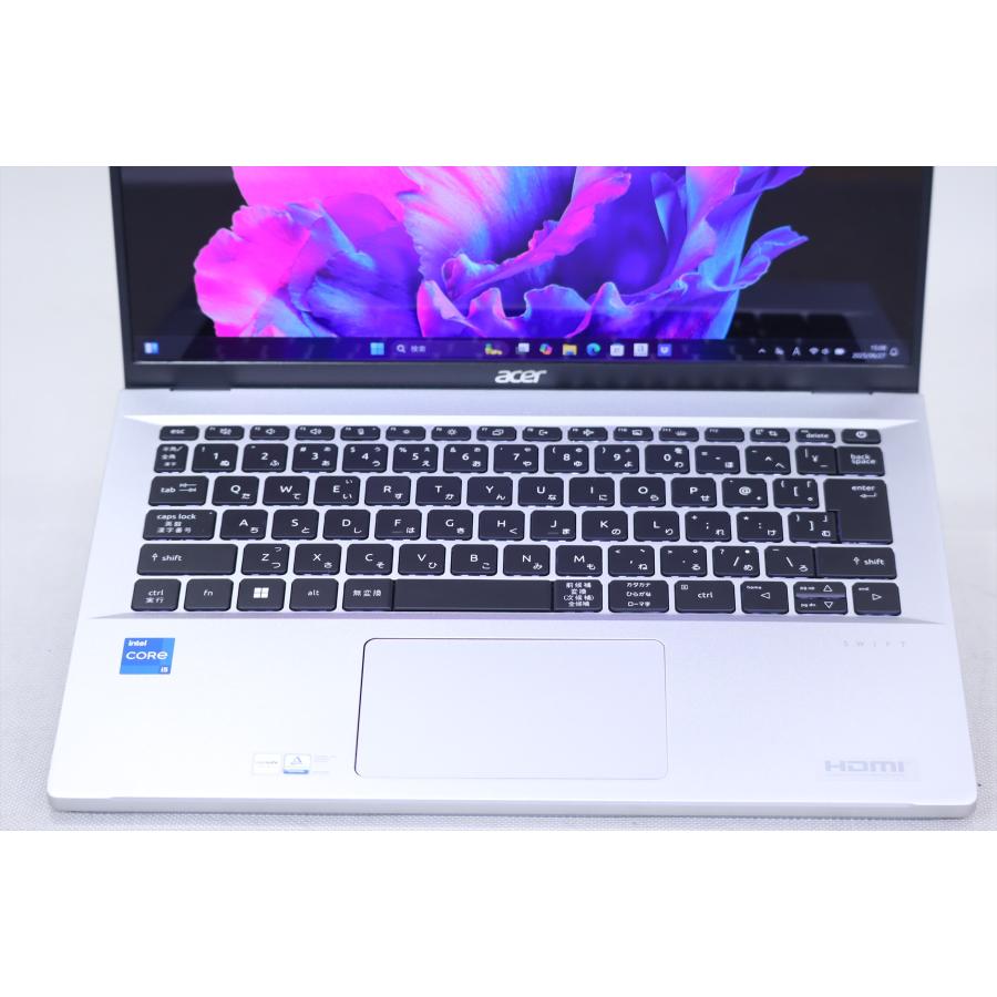 中古（未使用に近い）2023年モデル 16Gメモリ Acer Swift Go SFG14-71-H56Y/S i5-13420H 16G 256G 14.0WQXGA+ Win11 リカバリ 13世代Corei5 ノートパソコン